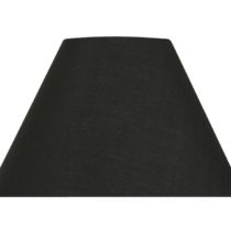 Oaks Lighting 12-inch Cotton Coolie Shade, Black, S501/12 BK
