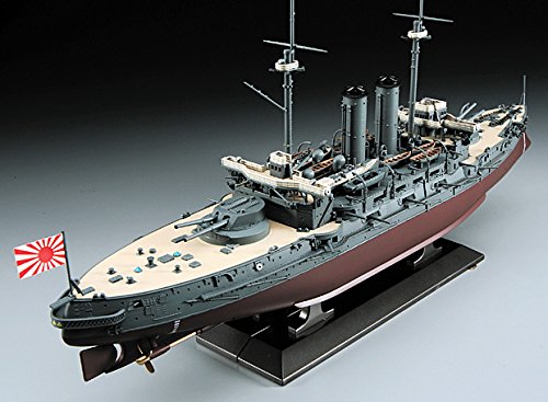 Hasegawa HAZ21 1:350 Scale IJN Battleship Mikasa Battle of The Japan Sea Model Kit, Mehrfarbig, Small - Image 3