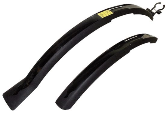 M-Wave Unisex's Max Universal V Mudguard Set, Black, 26-29-Inch