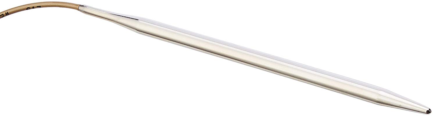 addi Classic Basic Circular Knitting Needle 120cm 5.50mm, Silver, 120cm x 5.50mm - Image 2