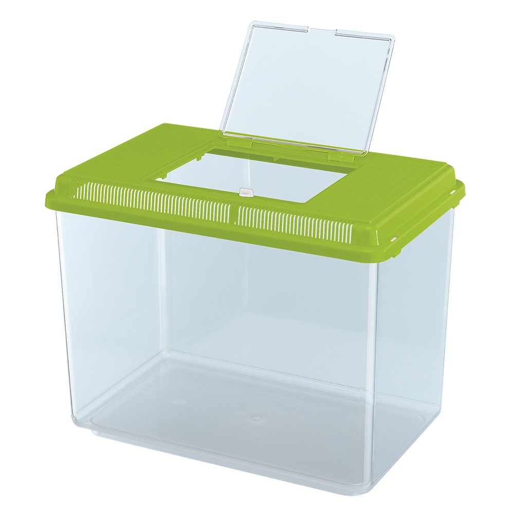 Ferplast Hydor Plastic Fish Aquarium Geo Maxi Tank 21 L Container for Small Animals Aquarium Terrarium Insects Turtles
