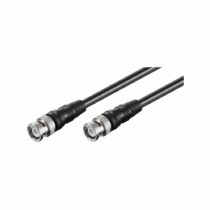Goobay 50424 BNC Video Connector Cable, (RG59), Double Shielded, 3 m Cable Length
