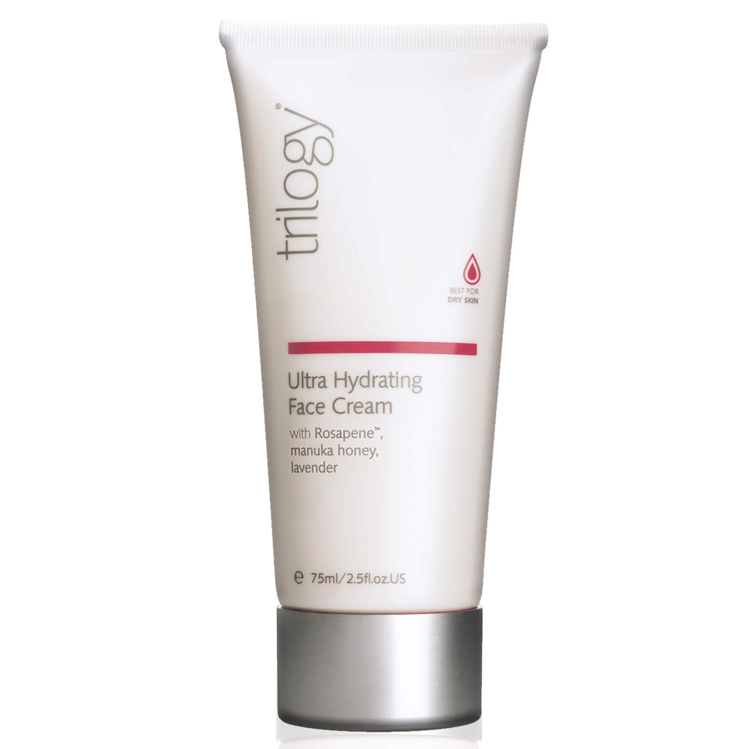 Trilogy Ultra Hydrating Face Cream, Intense Moisture for Dry Skin with Rosapene, Manuka Honey and Lavender