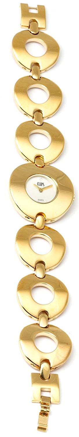 Clips Women's Quartz Watch 553-4012-88 with Metal Strap, Gold - Image 2