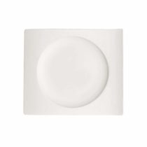 Villeroy & Boch 1025252649 New Wave Rectangular Breakfast Plate, 24 x 22 cm, Premium Porcelain, White