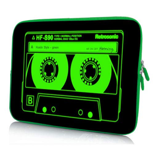 PEDEA Design Laptop Case Sleeve for up to 15.6 inch with mouse pad, Audiocassette