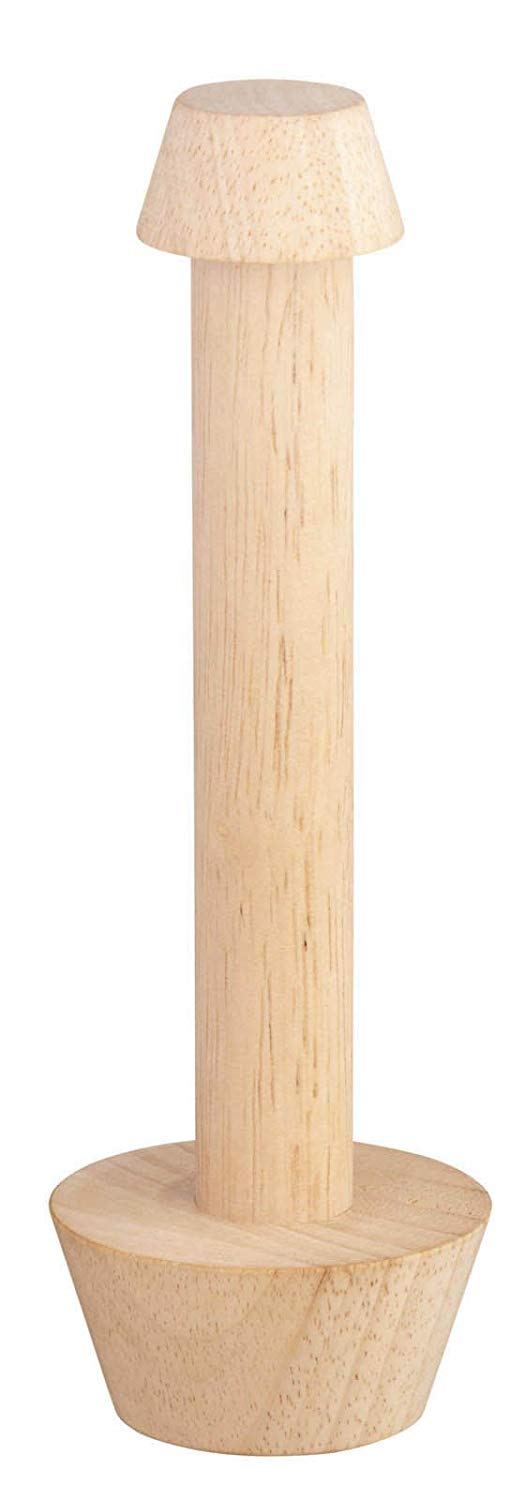MasterClass Wooden Pastry Tamper For Easily Press Dough into Mini-hole Pans, Brown, Wood, 22 cm