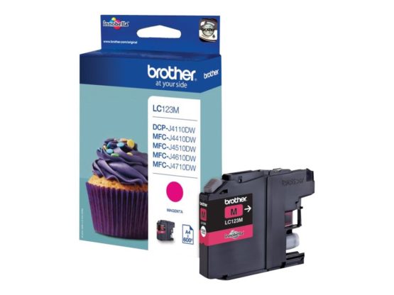 Brother LC-123M Inkjet Cartridge, Magenta, Single Pack, High Yield, Includes 1 x Inkjet Cartridge, Brother Genuine Supplies - Image 4