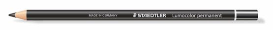 STAEDTLER 108 20-9 Lumocolor Permanent Glasochrom Dry Marker Pencil - Black (Pack of 12) - Image 2