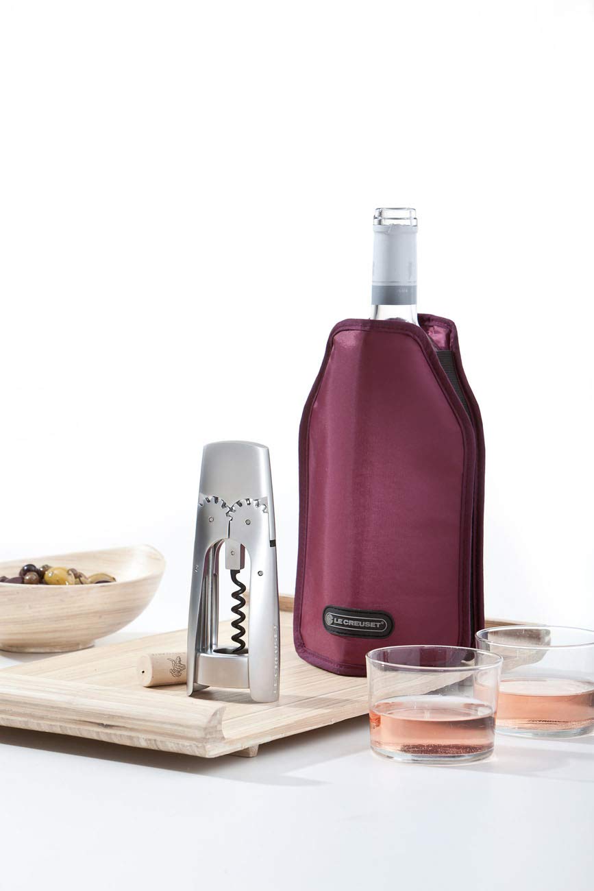 Le Creuset Wine Accessories Wine Bottle Cooler Sleeve - Burgundy, WA126L-75, 22 x 15.5 x 2.1 cm - Image 2