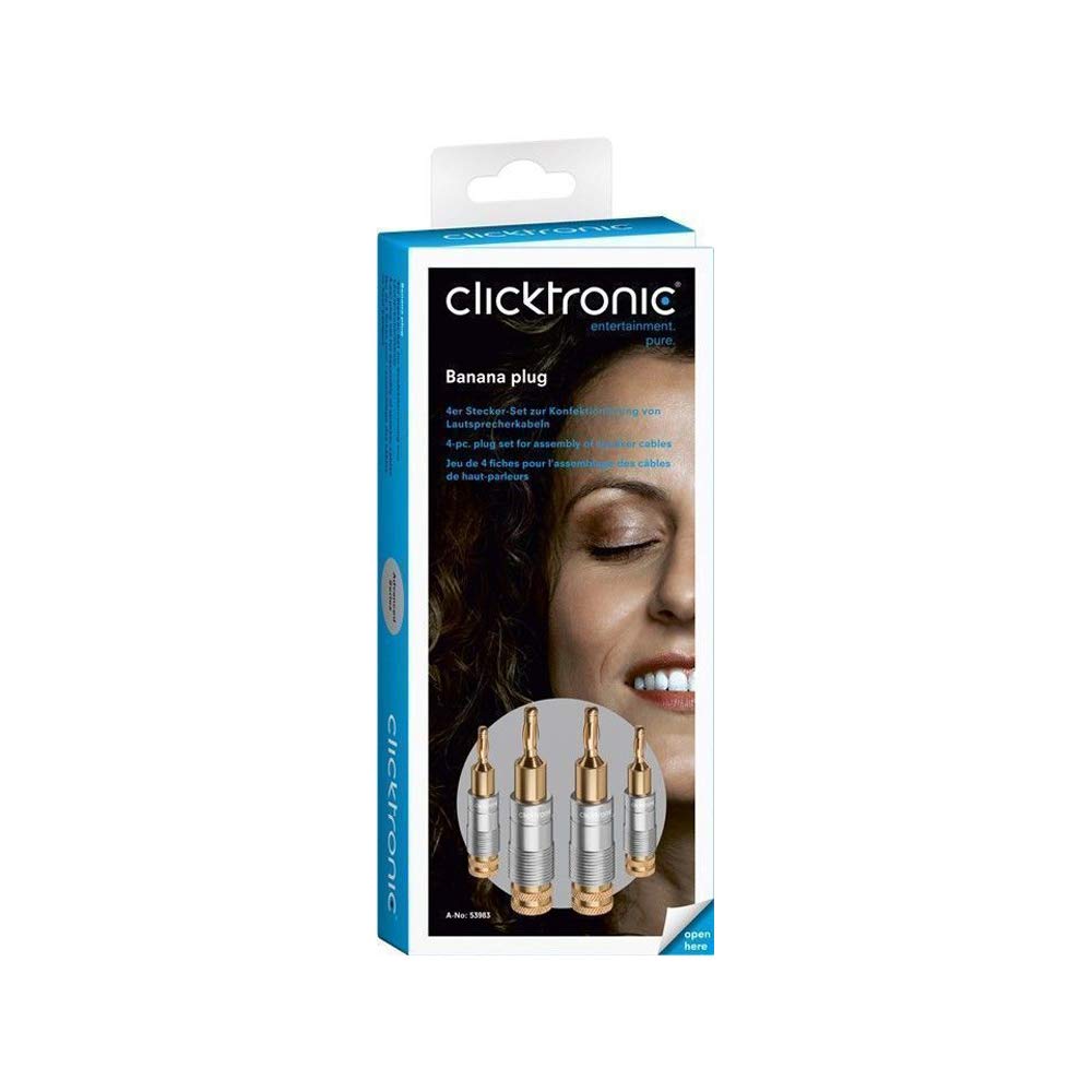 Clicktronic Banana Plugs Pack of 4 - Image 3