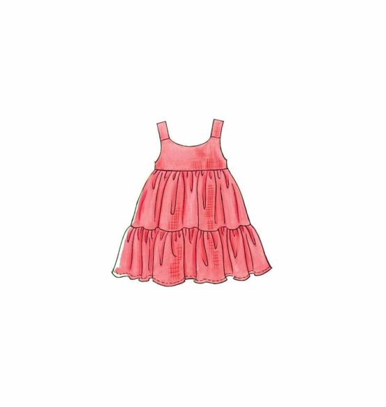 McCall's Patterns M6017 Size CF 4-5-6 Toddlers'/ Children's Tops, Dresses, Shorts and Pants, Pack of 1, White - Image 4