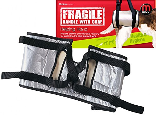 Mikki Dog, Puppy Helping Hands Dog Lifting Harness - Lift Support Sling, Mobility Aid - Medium, Silver - Image 2