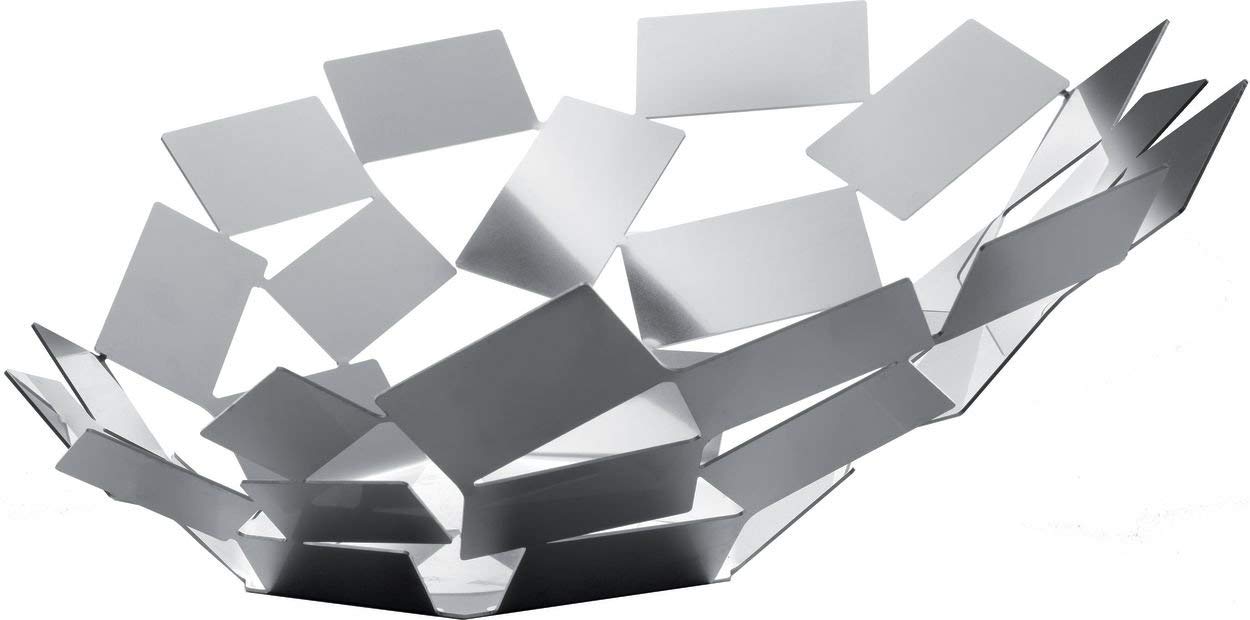 Alessi La Stanza dello Scirocco MT03 W - Centrepiece in Steel Coloured with Epoxy Resin, White, 37.5 cm x 15 cm