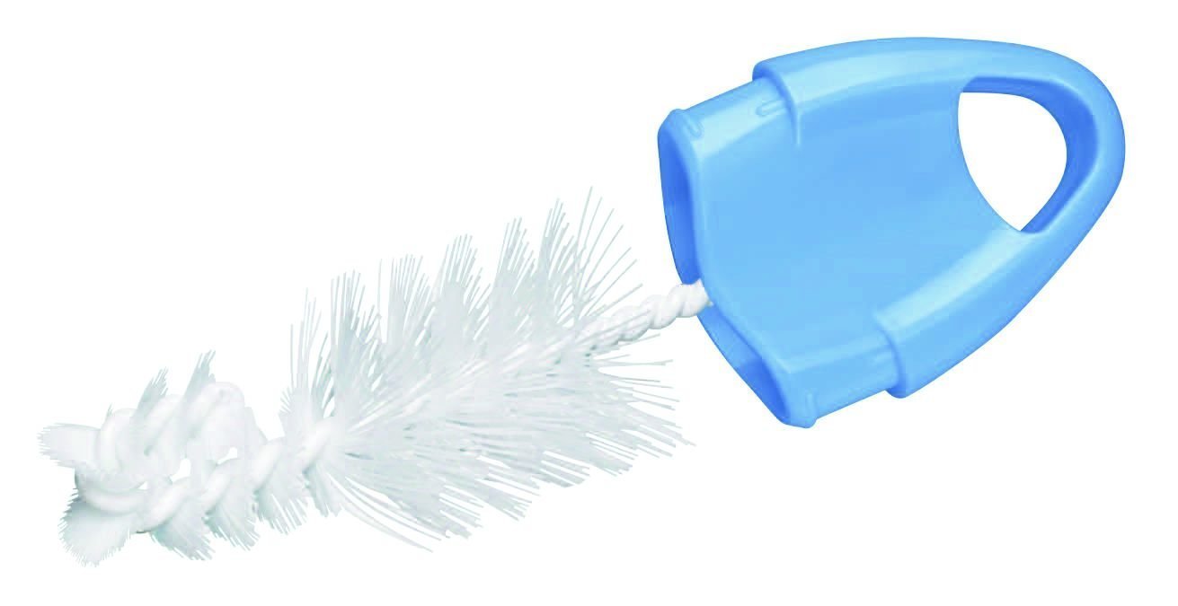 NUK Nuc 10256278 bottle brush 2 in 1 with sponge, color can not be selected, 1 Count (Pack of 1), White - Image 2