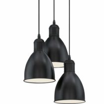 EGLO 49465 E27 Black, White Pendant Lamp PRIDDY