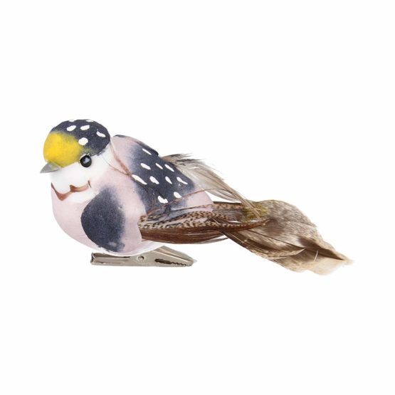 Artemio 10 x 4.5 x 4 cm 3-Piece Birds on Clip, Multi-Colour - Image 3