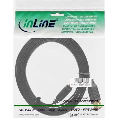 InLine 34605F A Cable Gold Contacts USB 2.0 Extension Ribbon Cable 5 m Black 1 Stck, 1 pièce - Image 2