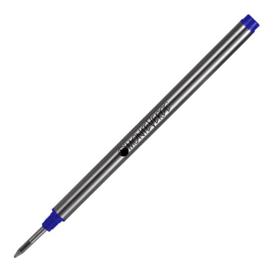 Monteverde Fine Point Refill for Montblanc Roller Ball Pens - Blue (Pack of 2)