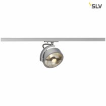 SLV KALU Track QPAR111 luminaire Head, incl. 1P-Adapter, Aluminium, Silver-Grey