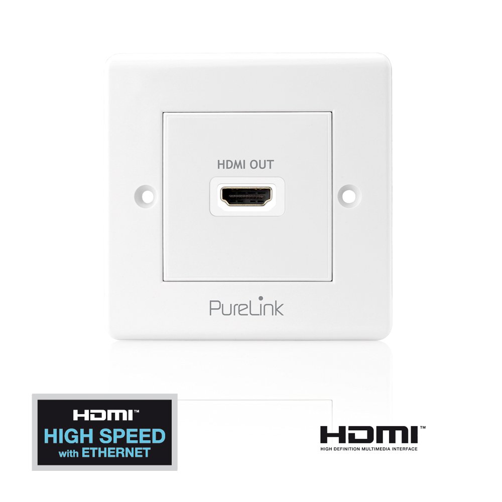 PureLink PureInstall PI100 HDMI Wall Socket with Ethernet Channel 1, Anschlussdose, white - Image 2