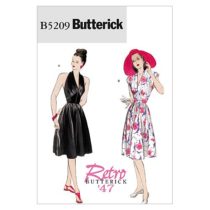 Butterick Patterns B5209 Size AA 6-8-10-12 Misses Dress, Pack of 1, White