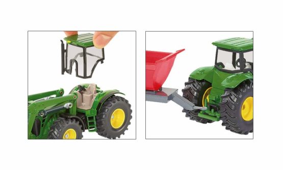 siku 1982, John Deere with Front Loader, 1:50, Metal/Plastic, Green, Multifunctional - Image 2