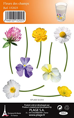 PLAGE 152025 Sticker XXS Wild flowers, 2 Sheets, 11 x 10,5 cm, Multicolor - Image 2