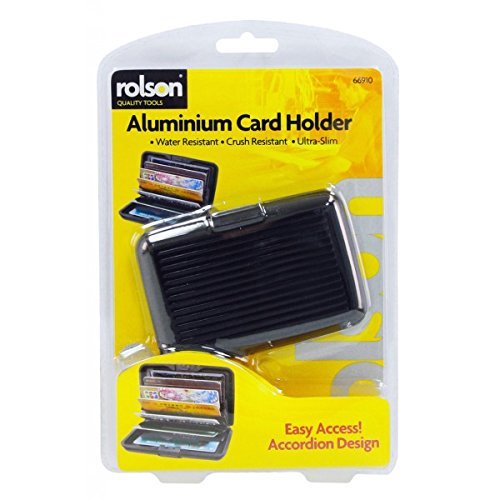 Rolson 66910 Aluminium Wallet, Black - Image 2