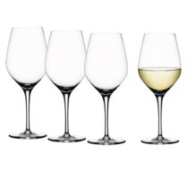 Spiegelau Small White Wine Glasses, Set of 4, Crystal, 360 ml, Authentis, 4400183