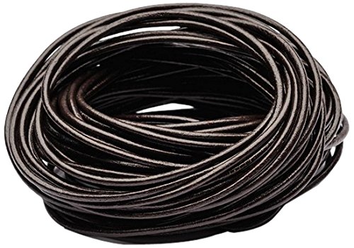 Beads Unlimited LTK14-10 2 mm Superior Leather Thong, Pack of 10 m, Brown, 2mm