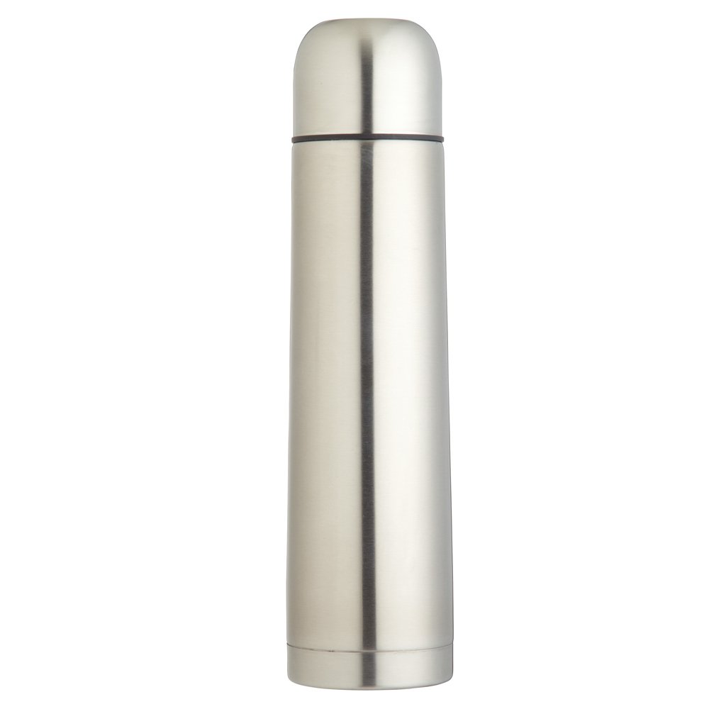KitchenCraft Jury Almost Unbreakable Stainless Steel Vacuum Flask 1 Litre, Silver, 1000 ml