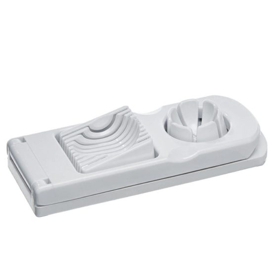Metaltex 2-Way Egg Slicer, White Plastic - Image 2