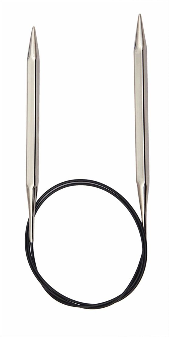 KnitPro 60 cm x 2.75 mm Nova Cubics Fixed Circular Needles, Shiny Brass