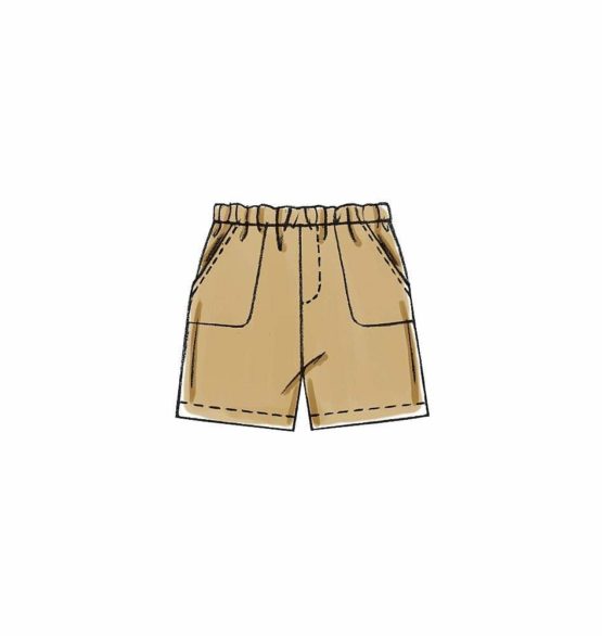 McCall's Patterns M6016 All Sizes Infants' Shirts, Shorts and Pants, Pack of 1, White - Image 4
