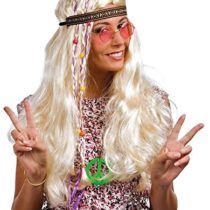 P 'tit clown wig Hippie Man – Straight with Braid Fabric