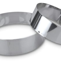 Staedter Round Dessert Ring, 18 cm Diameter x 6 cm Height, Stainless Steel, Silver, 18 x 6 cm