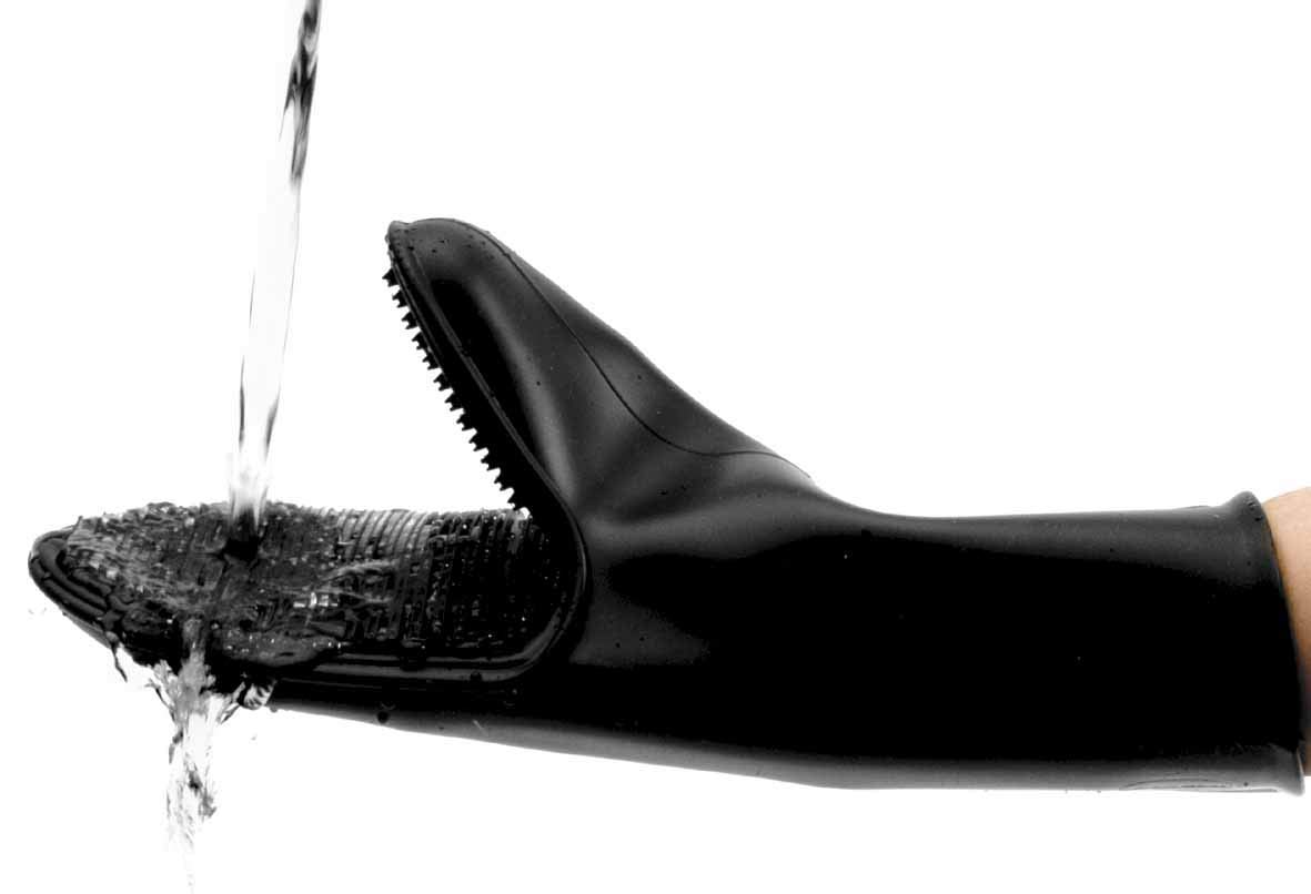 Lacor-60010-SILICONE Oven GLOVEE ORKA 29 CMS, Black, One Size, 29 cm - Image 2