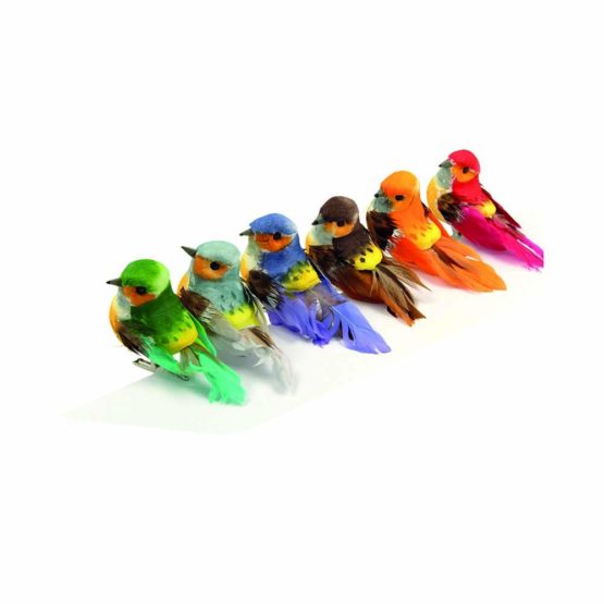 Artemio Multicoloured Small Birds on Clip, 6 x 2,5 x 5 cm - Image 3