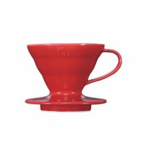 HARIO VDC-01R 1-Piece Ceramic Coffee Dripper, Red