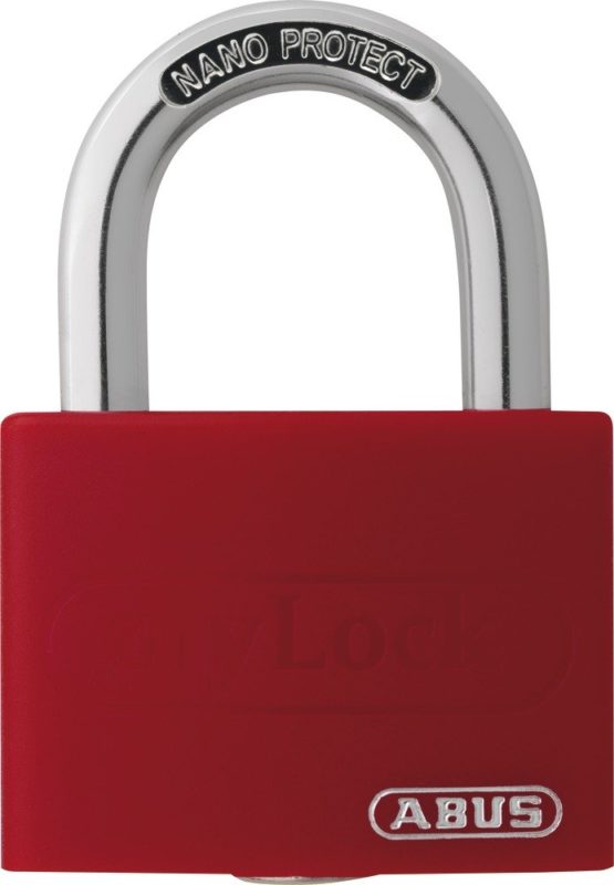 ABUS 508707 T65AL/40"myLock" Aluminium Padlock, Red