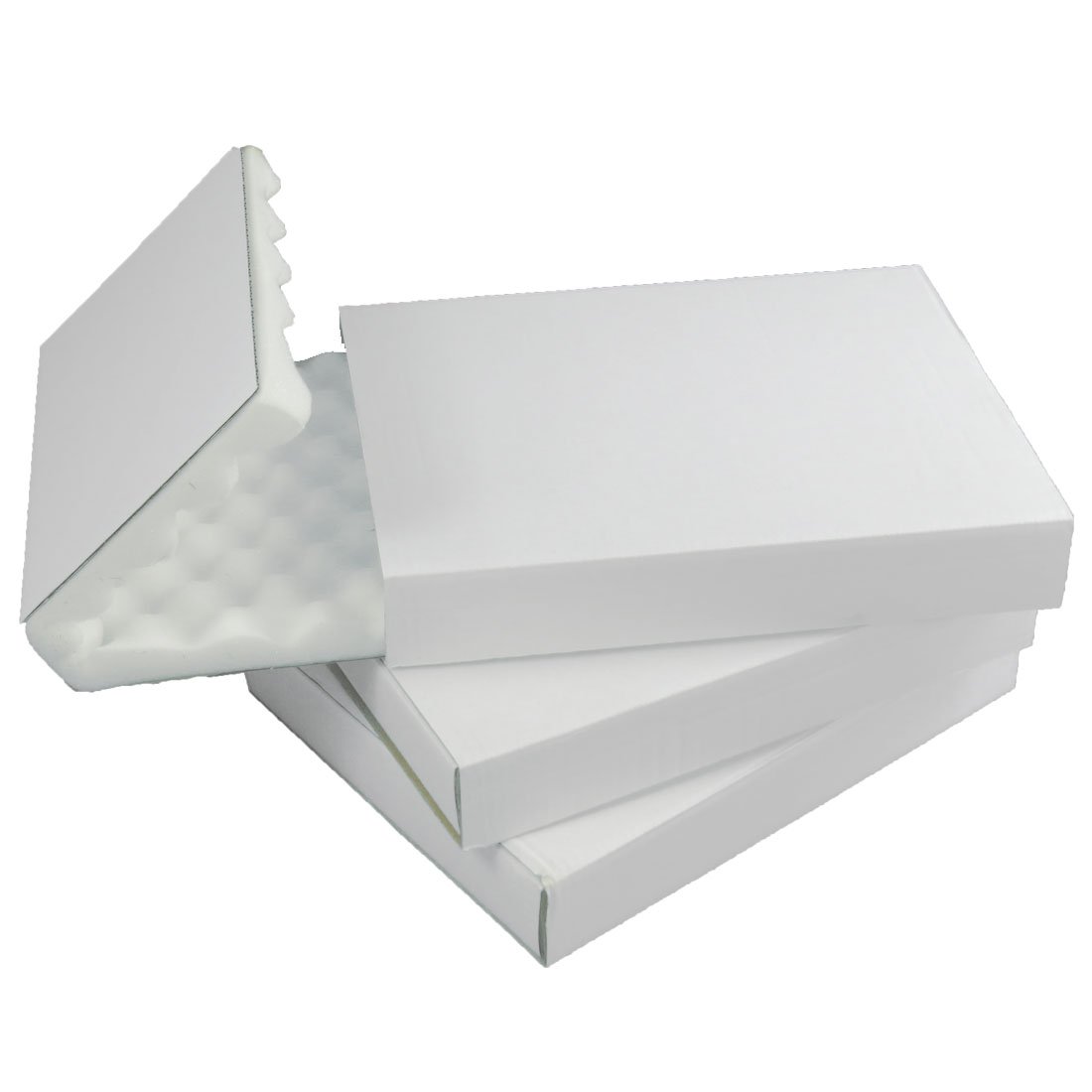Triplast 14 x 11 x 2-Inch Large Shell and Slide Packaging Foam Lined Insulated Protective Padded Box (Pack of 5)