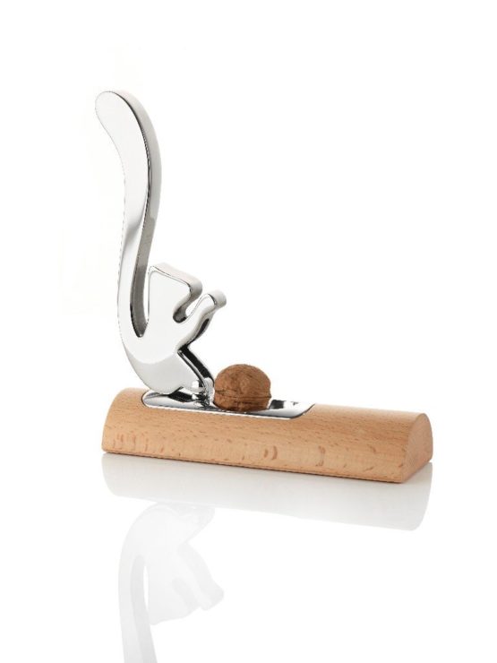 Alessi Officina SCOIATTOLO NUTCRACKER, Edelstahl 18/10 glänzend poliert und Holz - Image 3