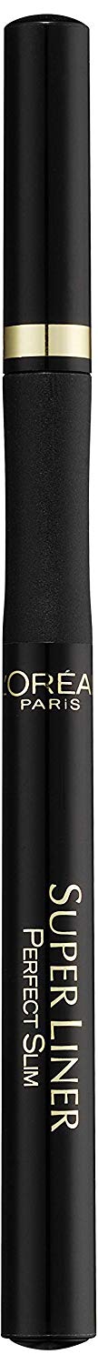 L'Oreal Paris Perfect Slim Liquid Eyeliner, Highly Pigmented Superliner, Smudge-proof, Water, Black - Image 2