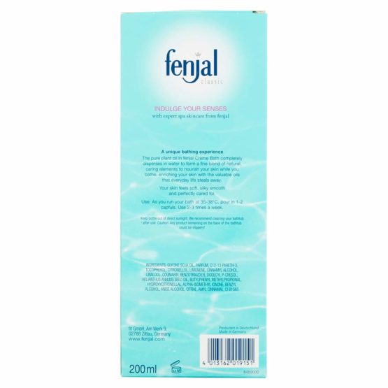FENJAL Classic Luxury Creme Bath Oil - 200ml |Cleanses and Nourishes Your Skin - Image 2