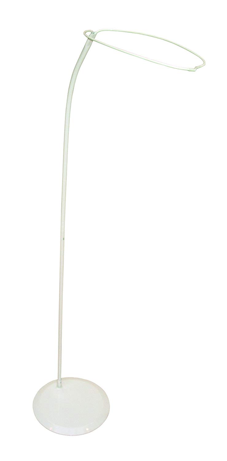 roba 0296 Standing Sky Bar High Steel Profile with a Large Plate which Stands at about 150 cm, White, 1 Stück (1er Pack)