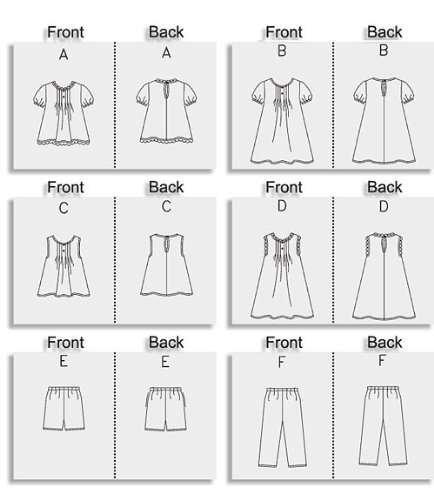 Butterick Sewing Pattern B4176 Children’s/Girls’ Top, Dress, Shorts and Pants - Image 3