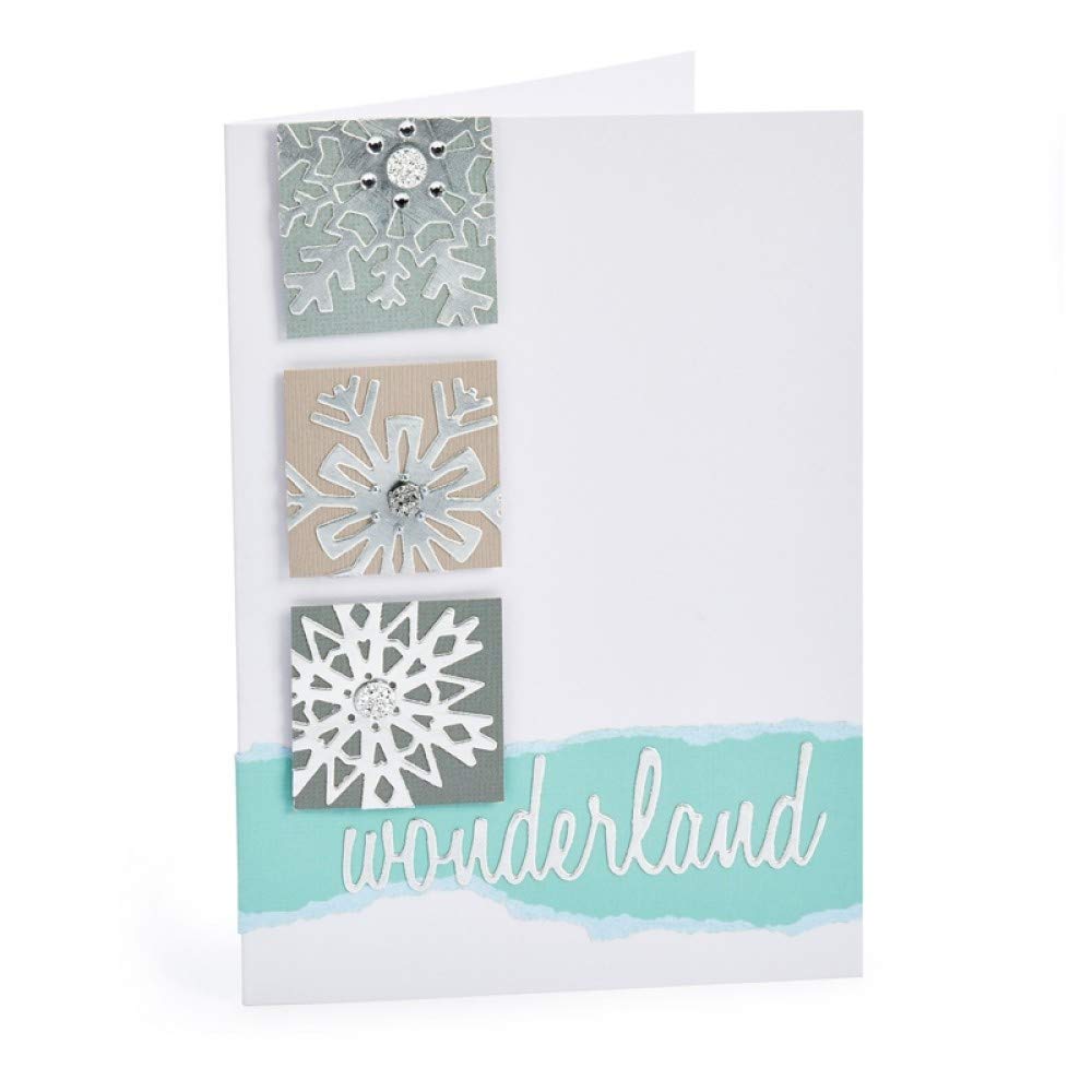 Sizzix Framelits Die Set 8PK Squares - Wafer-Thin Precision Dies, Multi-Size, for Layering & Cropping, Multi-colour Colour - Image 4