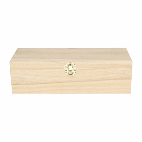 Artemio Wooden Tea Box with 4 Cases, 27 x 10.5 x 8 cm, Beige