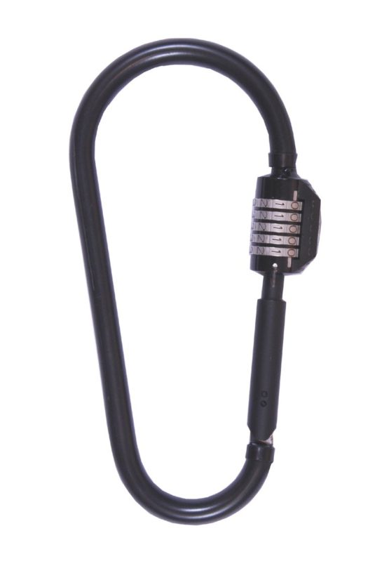 Squire Heavy Duty D Lock (Snaplok 260) - Hardened Steel Bicycle Lock For Tough Security - High Pick Resistance 5 Wheel Combination Lock - Sold Secure Silver Bike Lock For All Purposes (260mm)